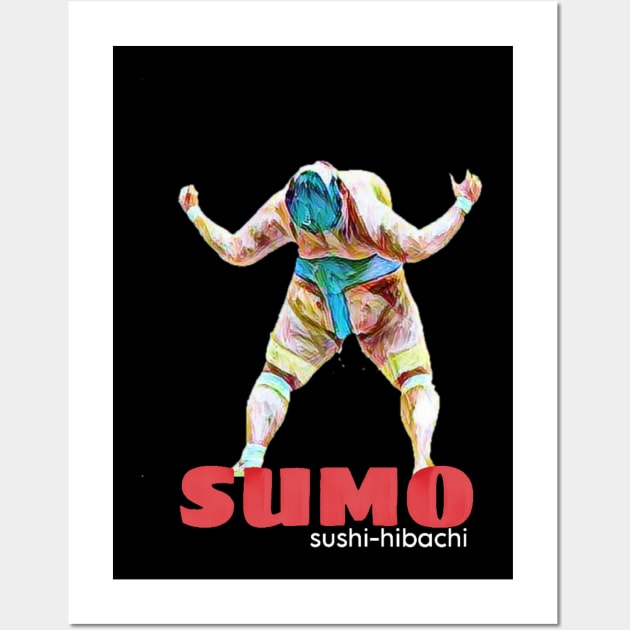 sumo : sushi-hibachi Wall Art by valentinewords